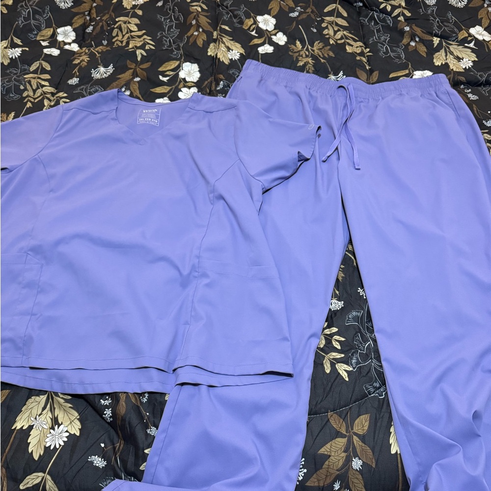 Purple Scrub Set "Renew" series
